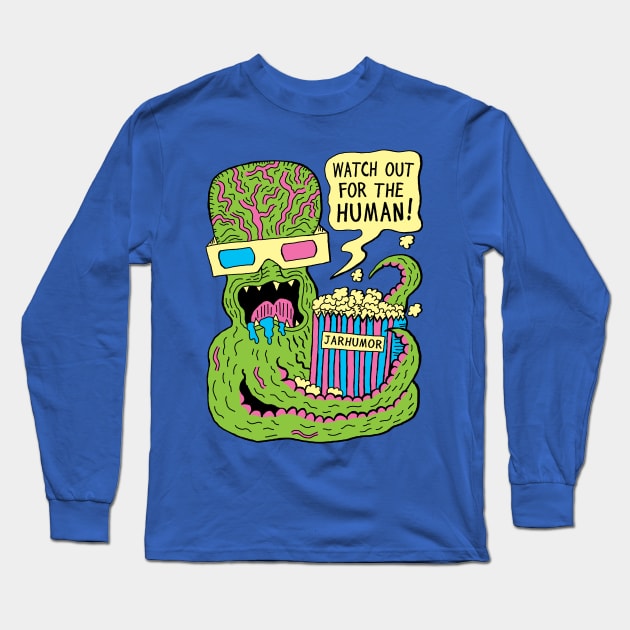 Alien Monster Movie Long Sleeve T-Shirt by jarhumor